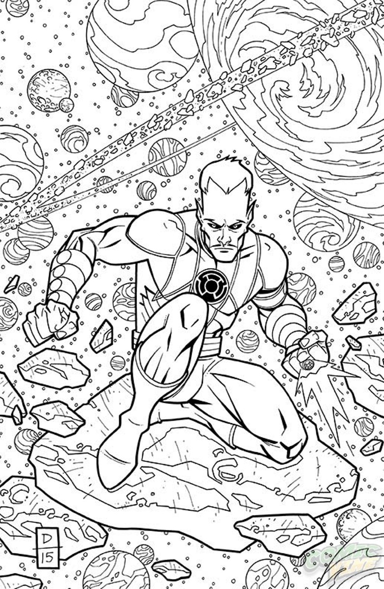Coloring page: Green Lantern (Superheroes) #81444 - Free Printable Coloring Pages
