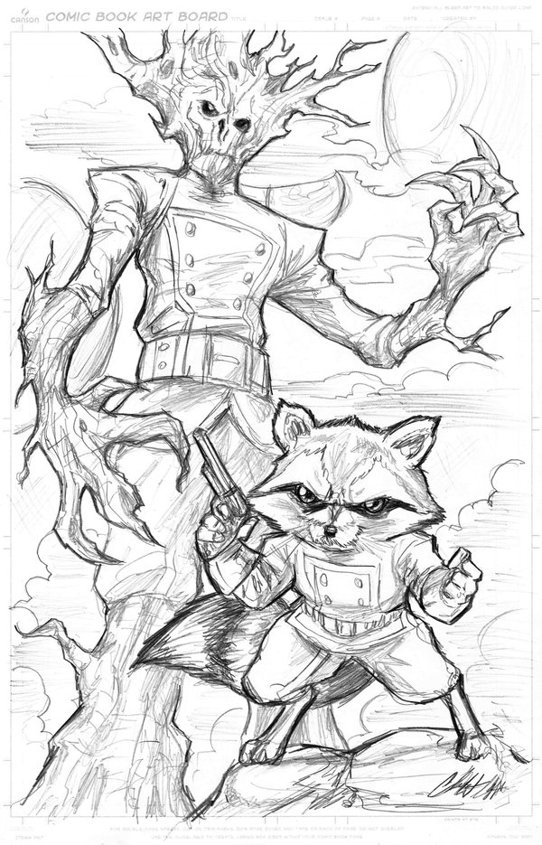 Coloring page: Guardians of the Galaxy (Superheroes) #82435 - Free Printable Coloring Pages