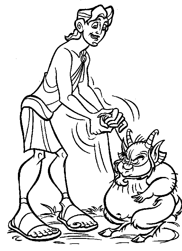 Coloring page: Hercules (Superheroes) #84159 - Free Printable Coloring Pages