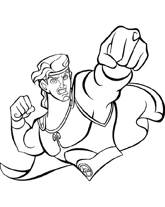 Coloring page: Hercules (Superheroes) #84165 - Free Printable Coloring Pages
