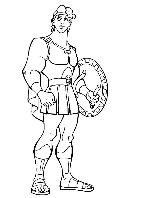 Coloring page: Hercules (Superheroes) #84169 - Free Printable Coloring Pages