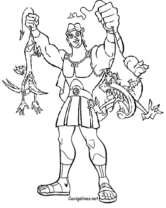 Coloring page: Hercules (Superheroes) #84172 - Free Printable Coloring Pages