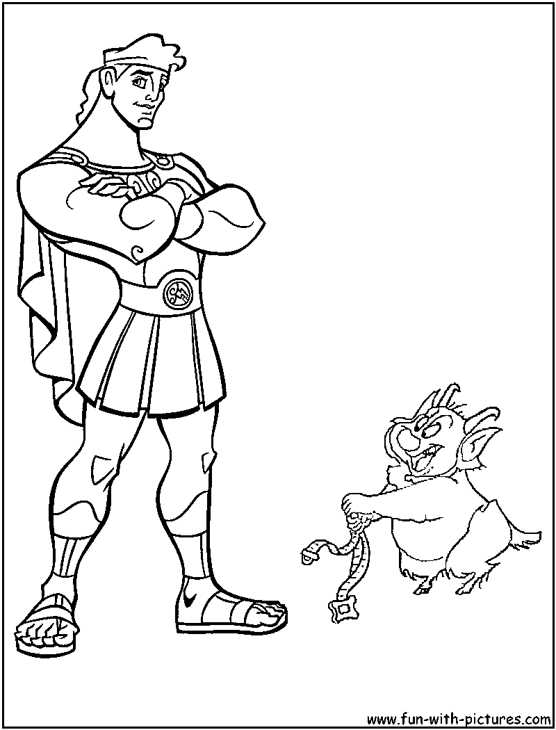 Coloring page: Hercules (Superheroes) #84186 - Free Printable Coloring Pages