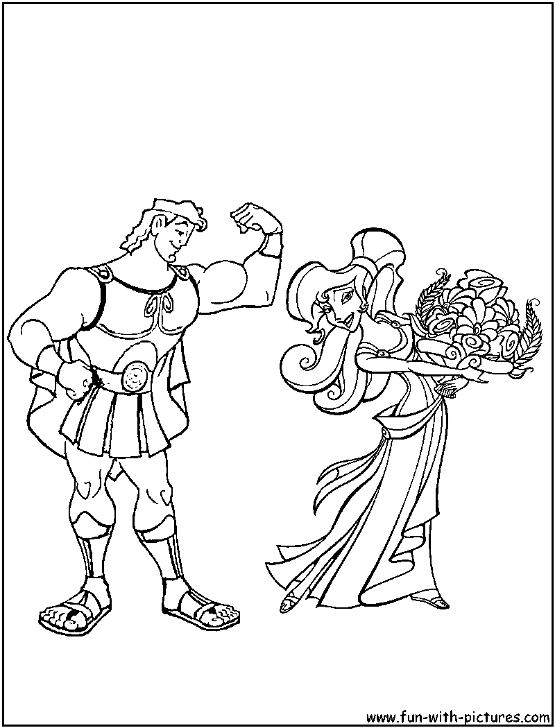 Coloring page: Hercules (Superheroes) #84189 - Free Printable Coloring Pages