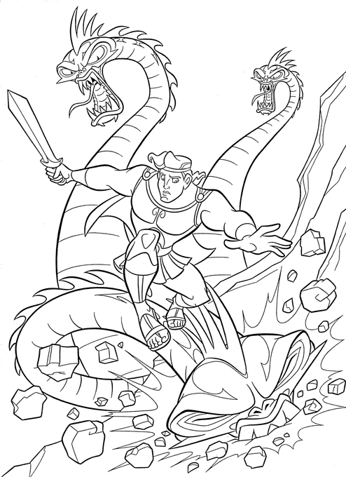 Coloring page: Hercules (Superheroes) #84200 - Free Printable Coloring Pages