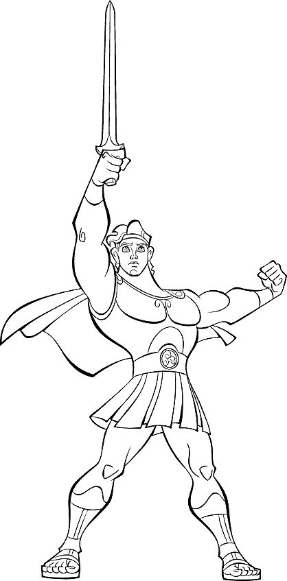 Coloring page: Hercules (Superheroes) #84209 - Free Printable Coloring Pages