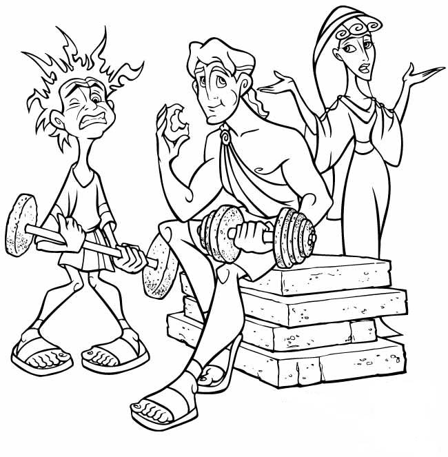 Coloring page: Hercules (Superheroes) #84216 - Free Printable Coloring Pages