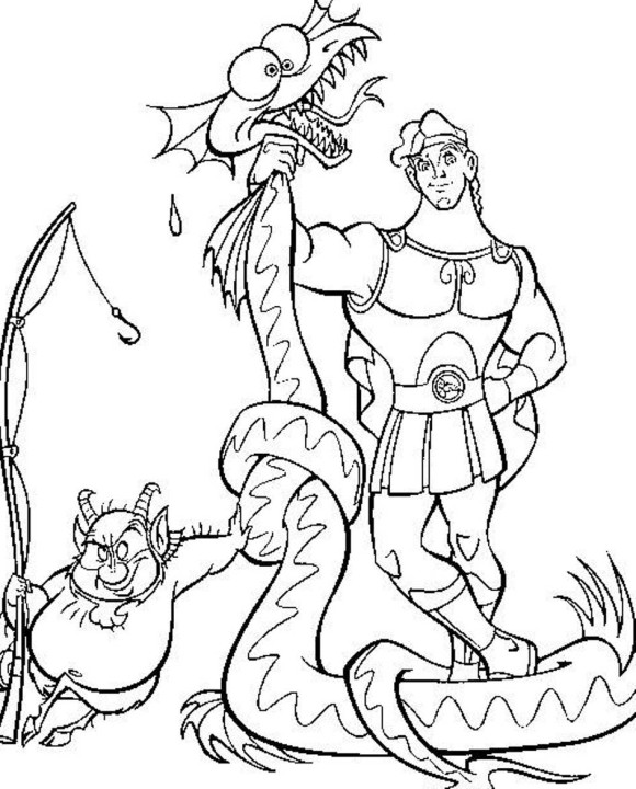 Coloring page: Hercules (Superheroes) #84232 - Free Printable Coloring Pages