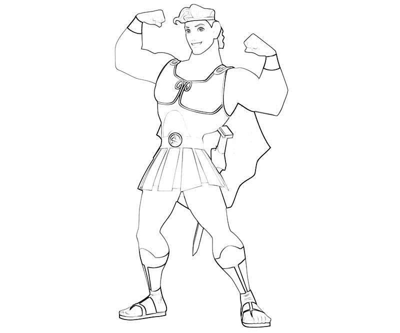 Coloring page: Hercules (Superheroes) #84279 - Free Printable Coloring Pages