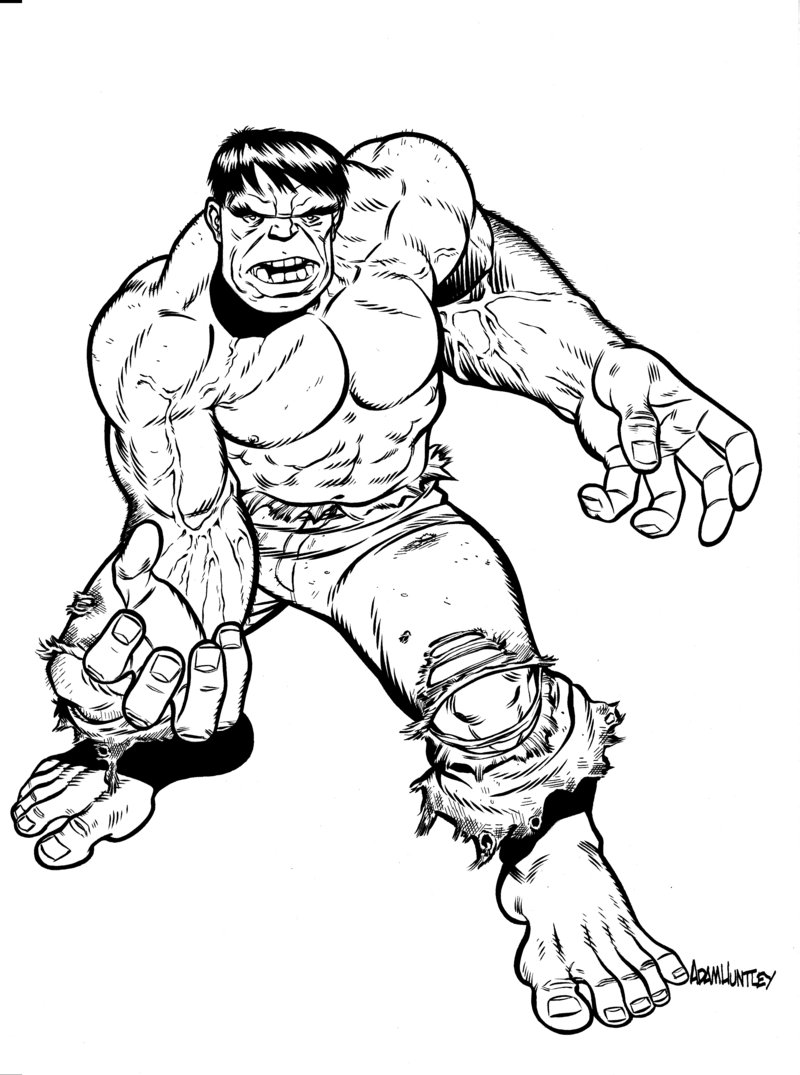 Coloring page: Hulk (Superheroes) #79007 - Free Printable Coloring Pages