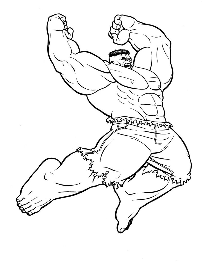 Coloring page: Hulk (Superheroes) #79011 - Free Printable Coloring Pages