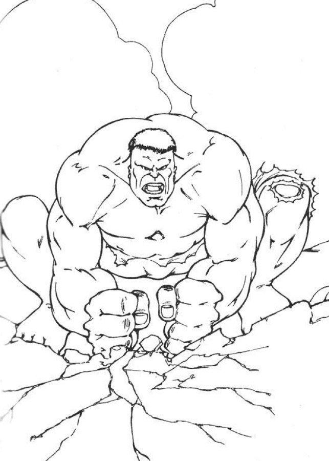 Coloring page: Hulk (Superheroes) #79015 - Free Printable Coloring Pages