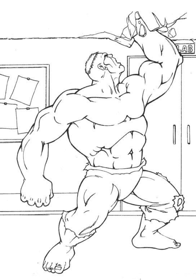 Coloring page: Hulk (Superheroes) #79023 - Free Printable Coloring Pages