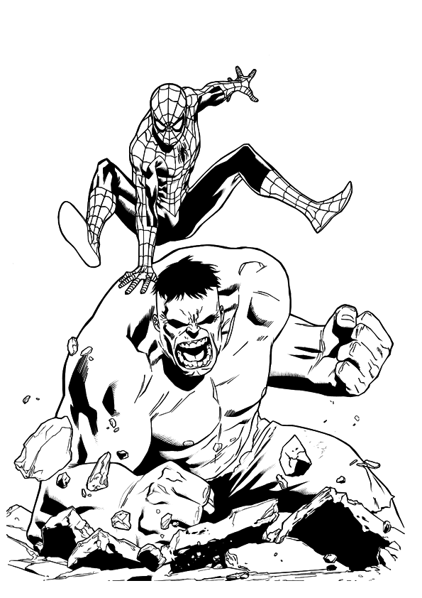 Coloring page: Hulk (Superheroes) #79032 - Free Printable Coloring Pages