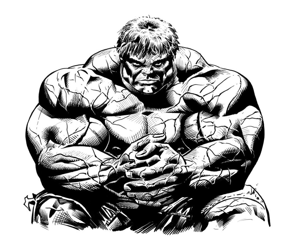 Hulk Transformation Coloring Page