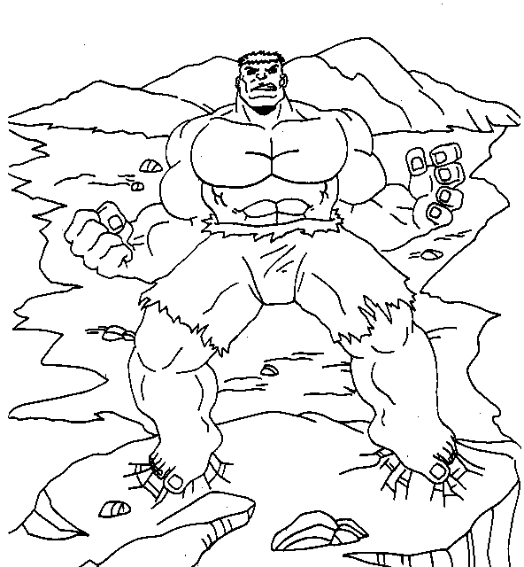 Coloring page: Hulk (Superheroes) #79039 - Free Printable Coloring Pages