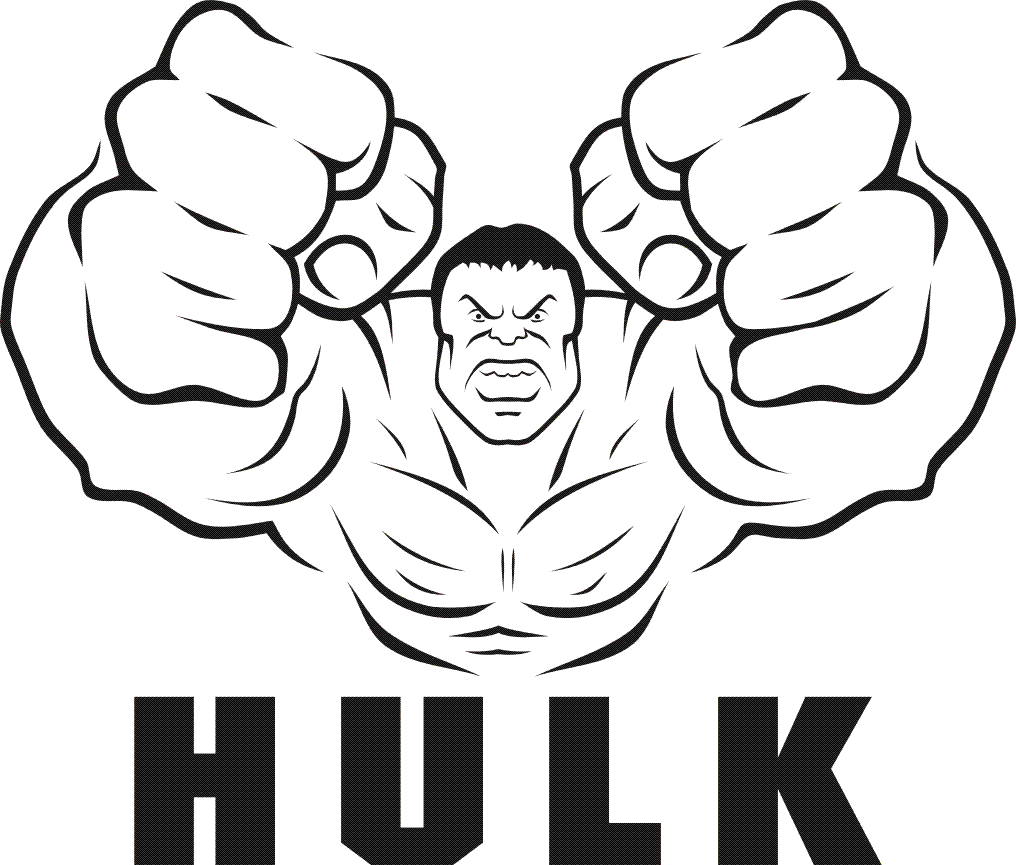 Hulk Logo Coloring Pages