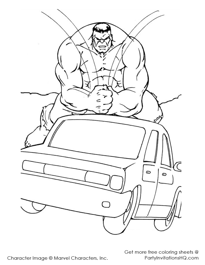 Coloring page: Hulk (Superheroes) #79063 - Free Printable Coloring Pages