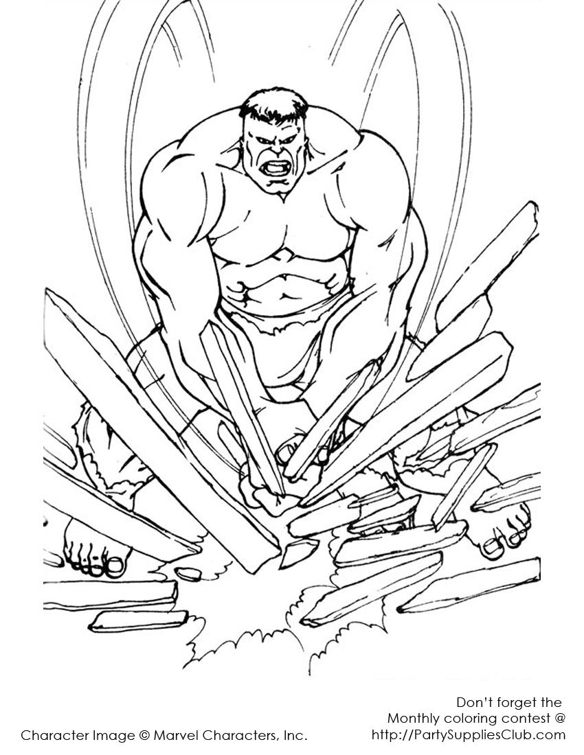 Coloring page: Hulk (Superheroes) #79068 - Free Printable Coloring Pages