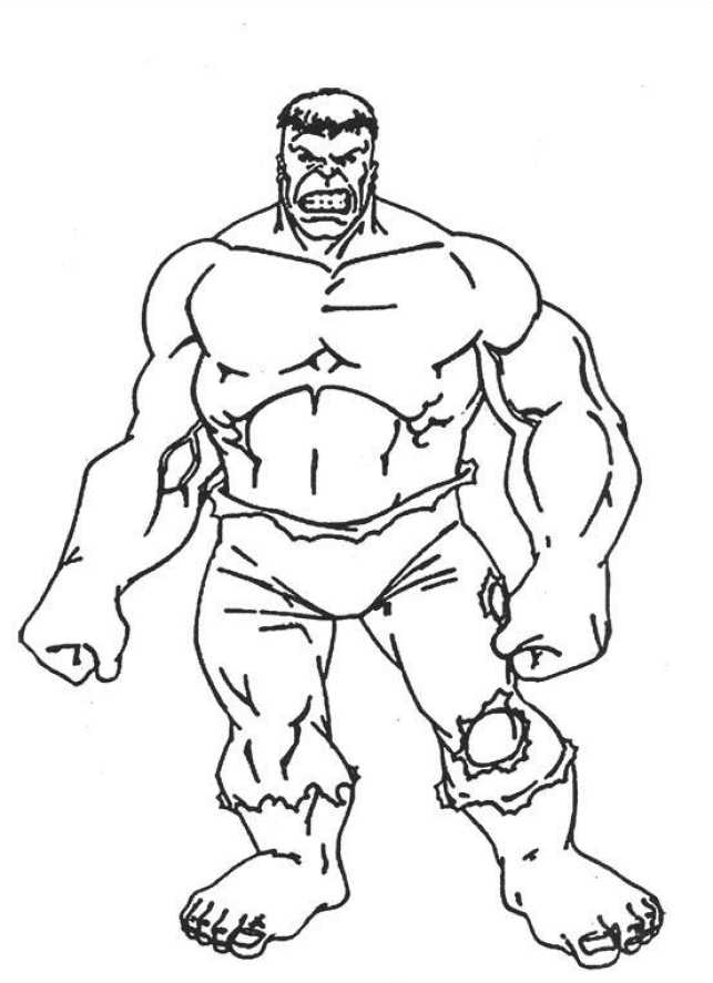 Coloring page: Hulk (Superheroes) #79069 - Free Printable Coloring Pages