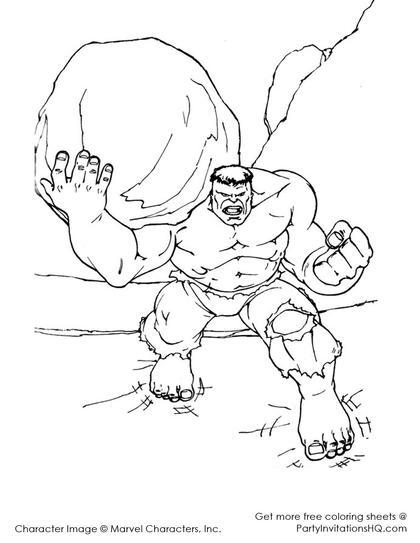Coloring page: Hulk (Superheroes) #79077 - Free Printable Coloring Pages