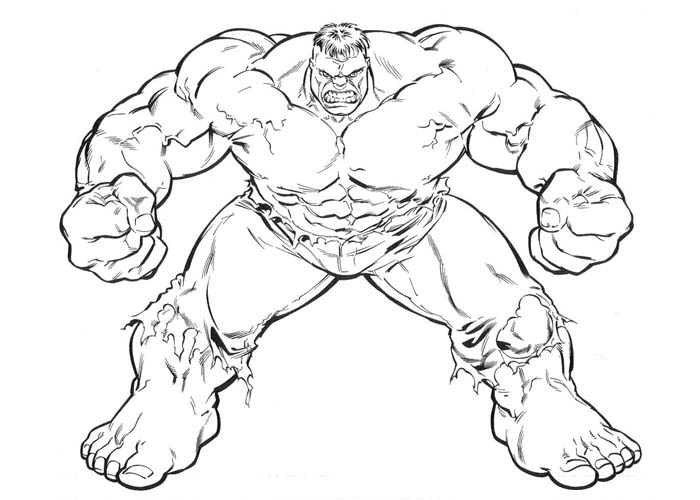 25 Popular Hulk Coloring Pages For Toddler