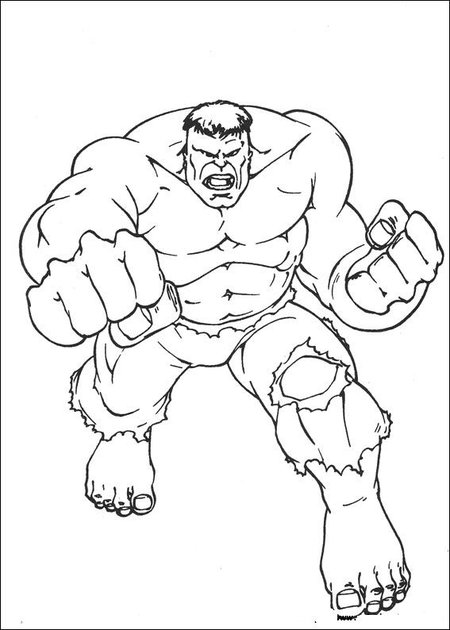 Coloring page: Hulk (Superheroes) #79080 - Free Printable Coloring Pages