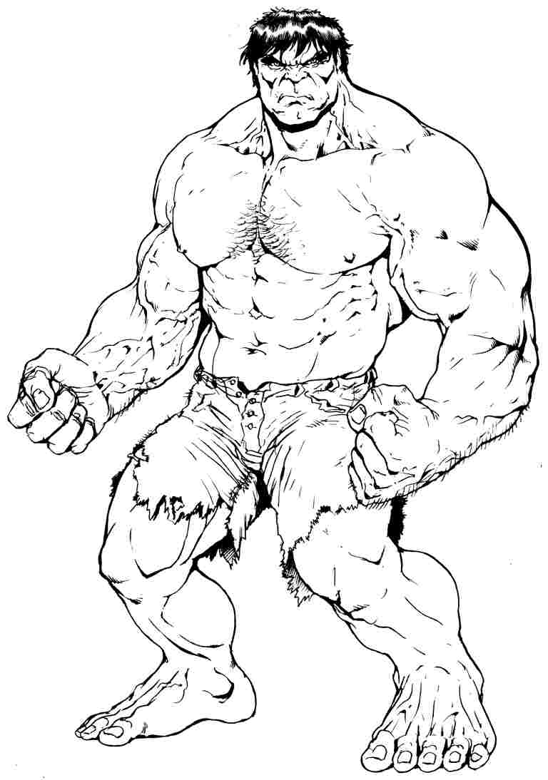 Hulk coloring page  Free Printable Coloring Pages