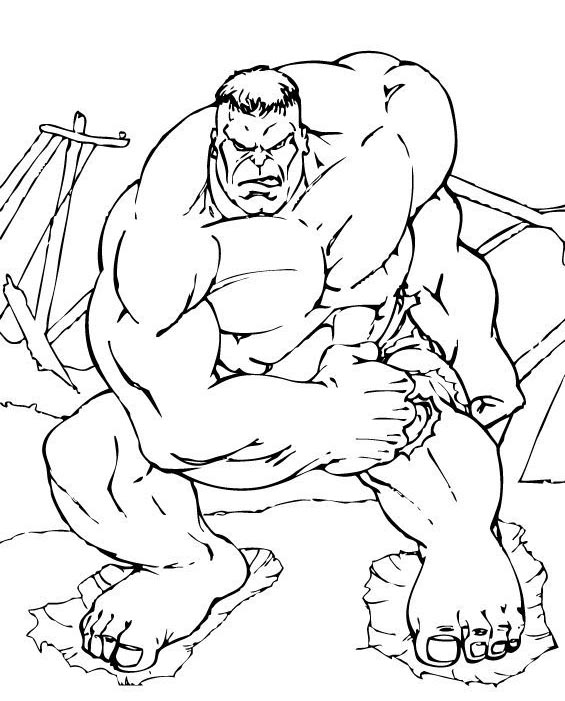 Coloring page: Hulk (Superheroes) #79097 - Free Printable Coloring Pages