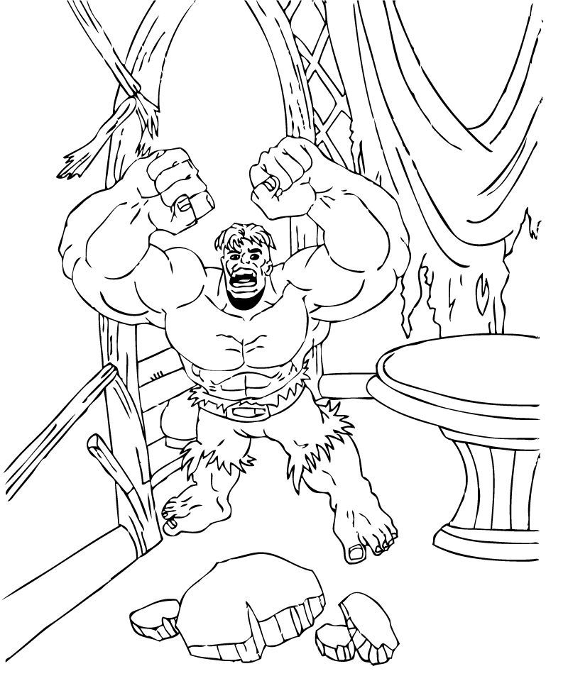 Coloring page: Hulk (Superheroes) #79108 - Free Printable Coloring Pages
