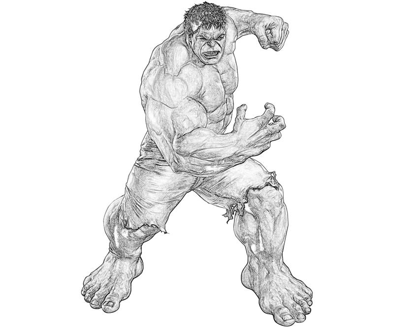 Drawing Hulk #79136 (Superheroes) – Printable coloring pages.