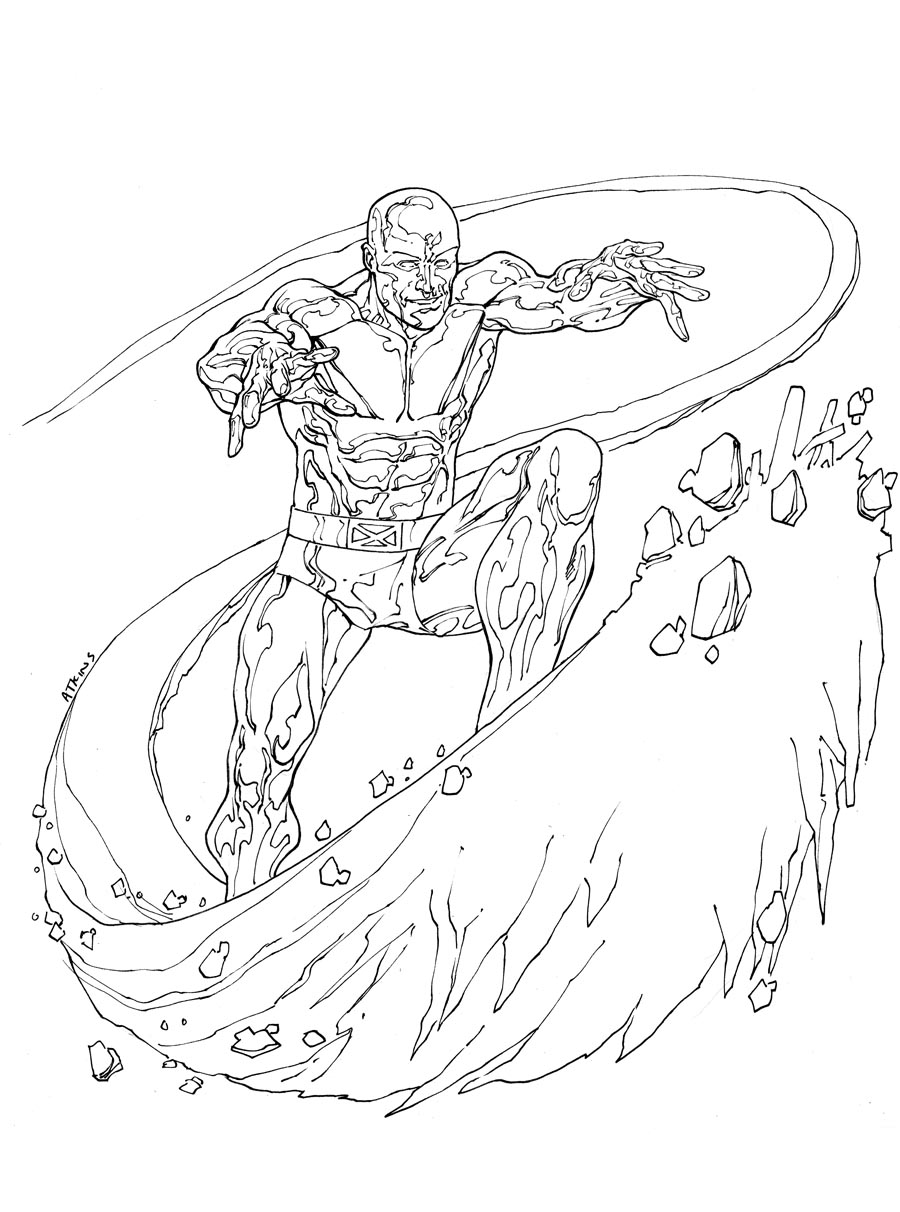 Coloring page: Iceman (Superheroes) #83531 - Free Printable Coloring Pages