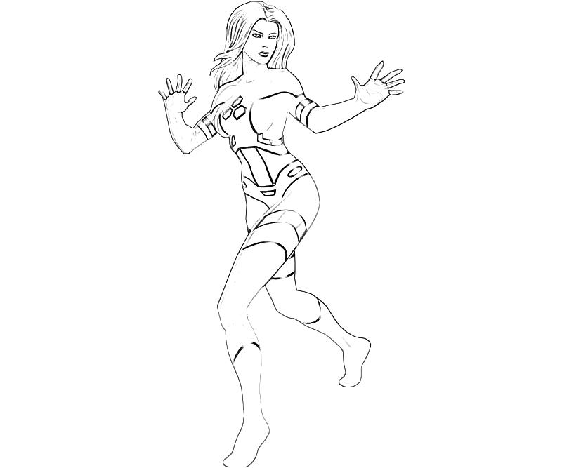Coloring page: Invisible Woman (Superheroes) #83224 - Free Printable Coloring Pages