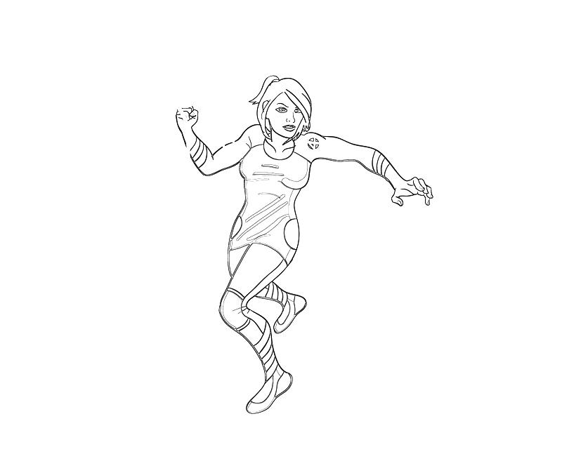 Coloring page: Invisible Woman (Superheroes) #83228 - Free Printable Coloring Pages