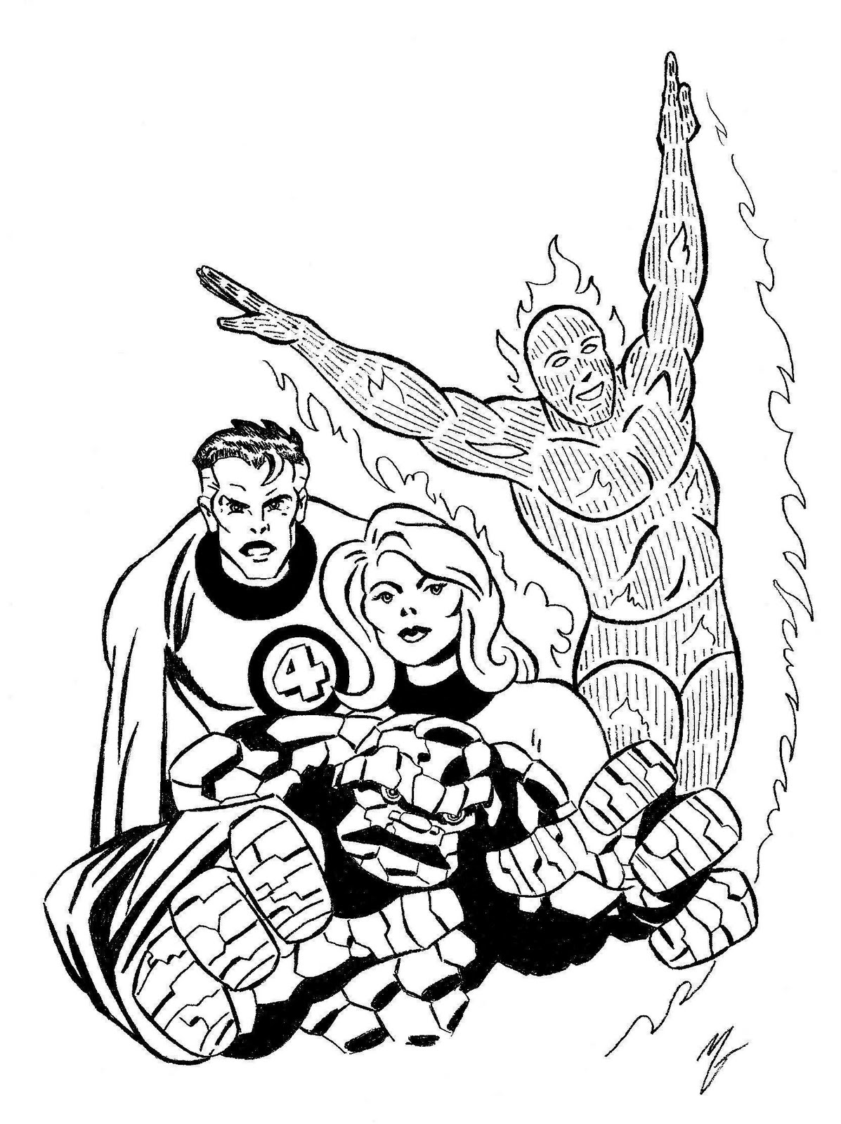 Coloring page: Invisible Woman (Superheroes) #83264 - Free Printable Coloring Pages