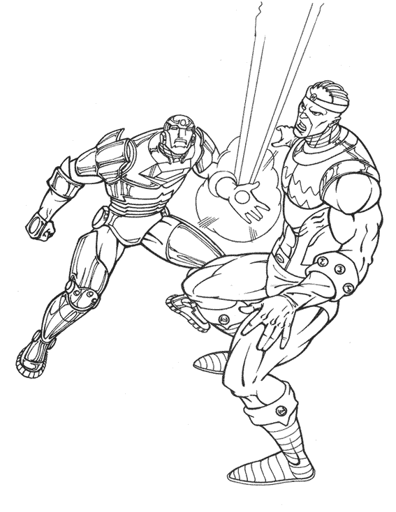 Coloring page: Iron Man (Superheroes) #80528 - Free Printable Coloring Pages
