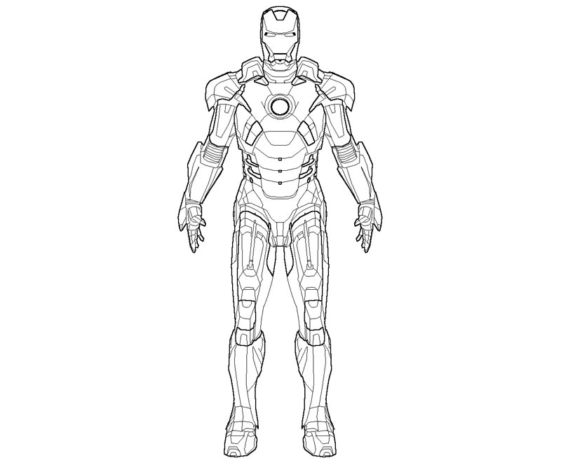 Coloring page: Iron Man (Superheroes) #80529 - Free Printable Coloring Pages