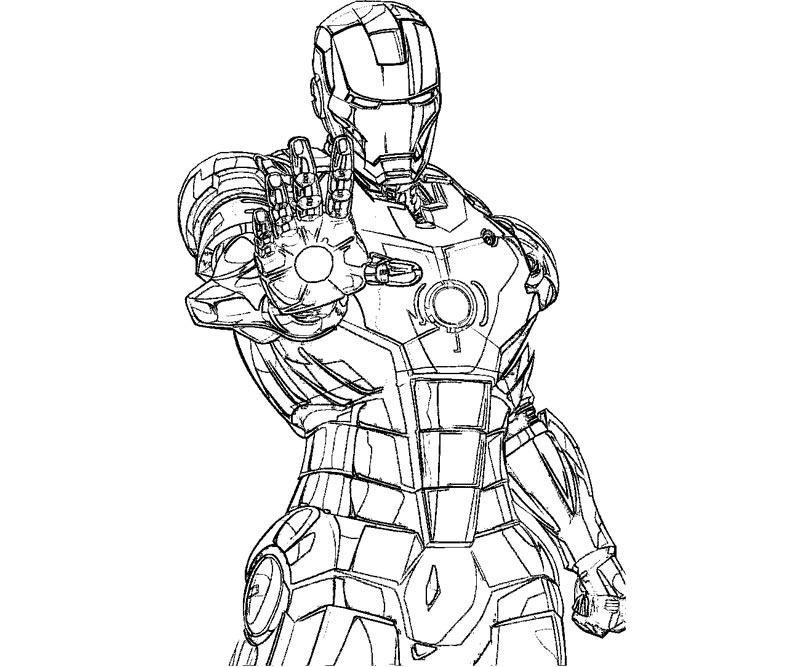 Coloring page: Iron Man (Superheroes) #80534 - Free Printable Coloring Pages