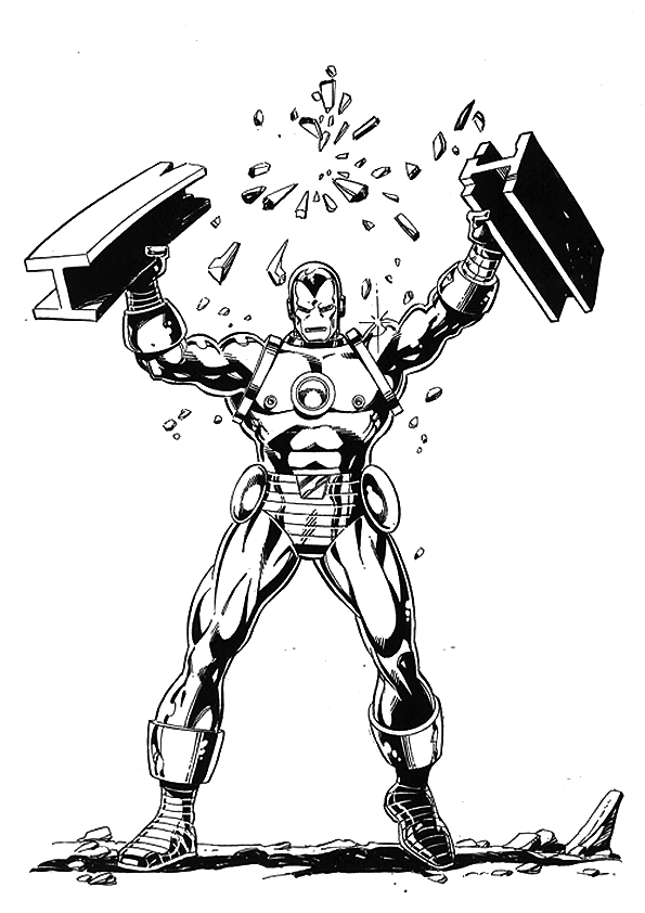 Coloring page: Iron Man (Superheroes) #80539 - Free Printable Coloring Pages