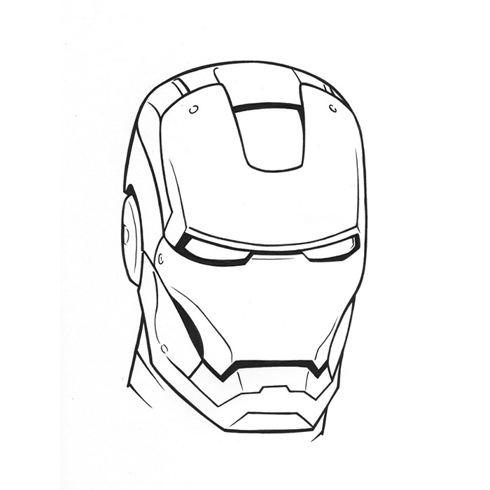 Drawing Iron Man #80540 (Superheroes) - Printable coloring pages.