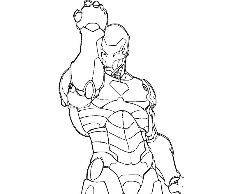 Coloring page: Iron Man (Superheroes) #80545 - Free Printable Coloring Pages