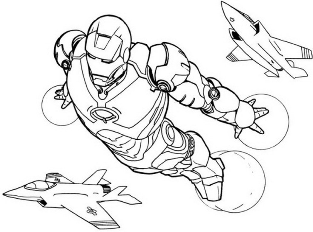 Coloring page: Iron Man (Superheroes) #80546 - Free Printable Coloring Pages
