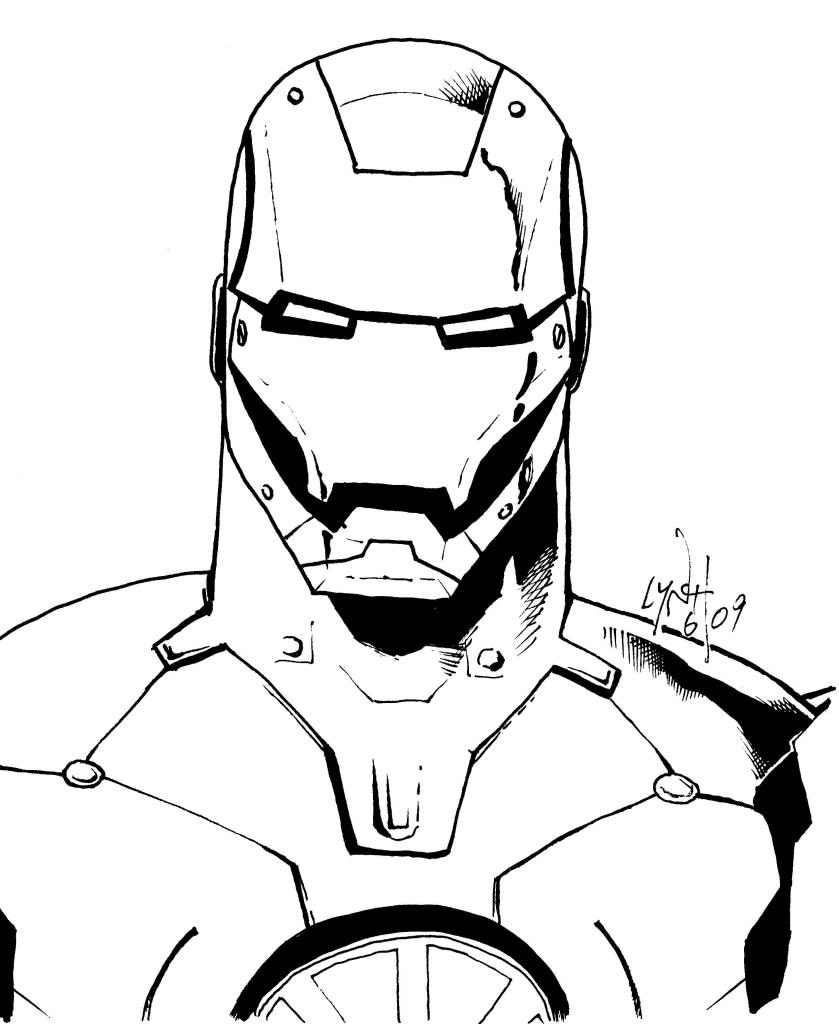 Coloring page: Iron Man (Superheroes) #80551 - Free Printable Coloring Pages