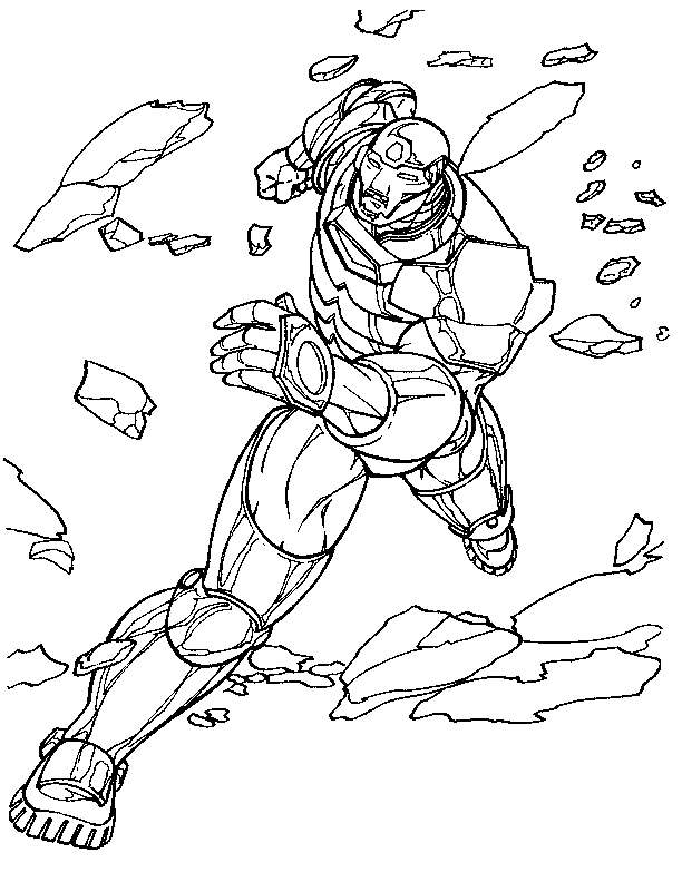 Coloring page: Iron Man (Superheroes) #80555 - Free Printable Coloring Pages