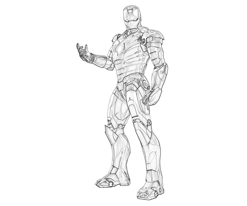Coloring page: Iron Man (Superheroes) #80563 - Free Printable Coloring Pages
