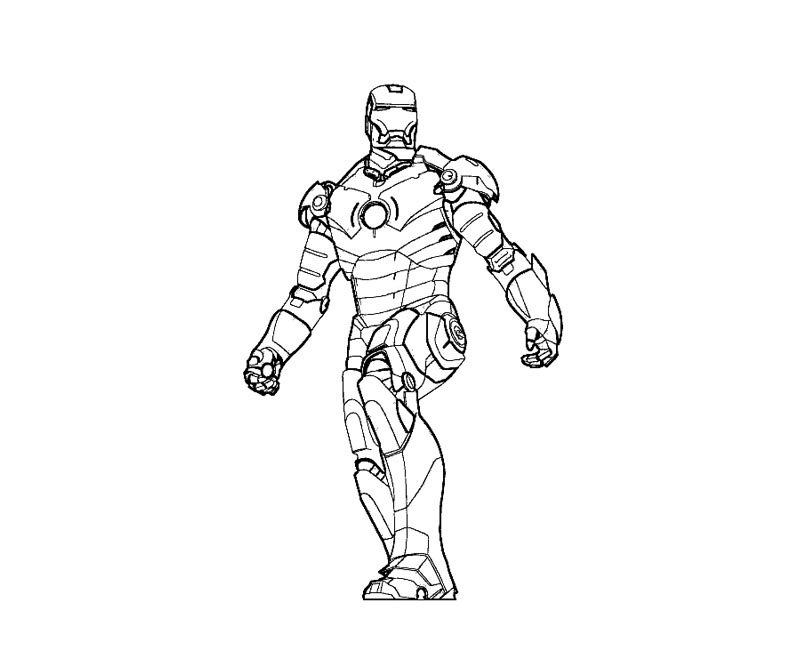 Coloring page: Iron Man (Superheroes) #80566 - Free Printable Coloring Pages