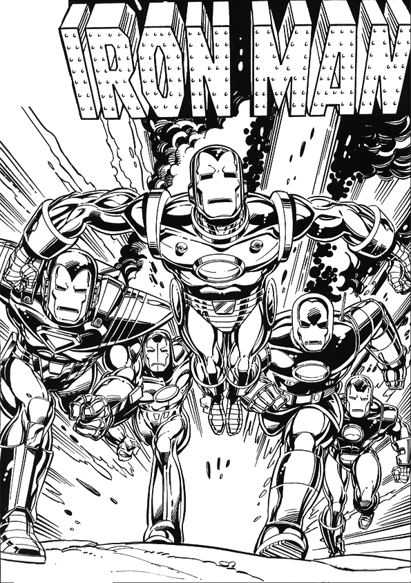 Coloring page: Iron Man (Superheroes) #80573 - Free Printable Coloring Pages
