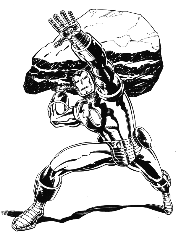 Coloring page: Iron Man (Superheroes) #80582 - Free Printable Coloring Pages