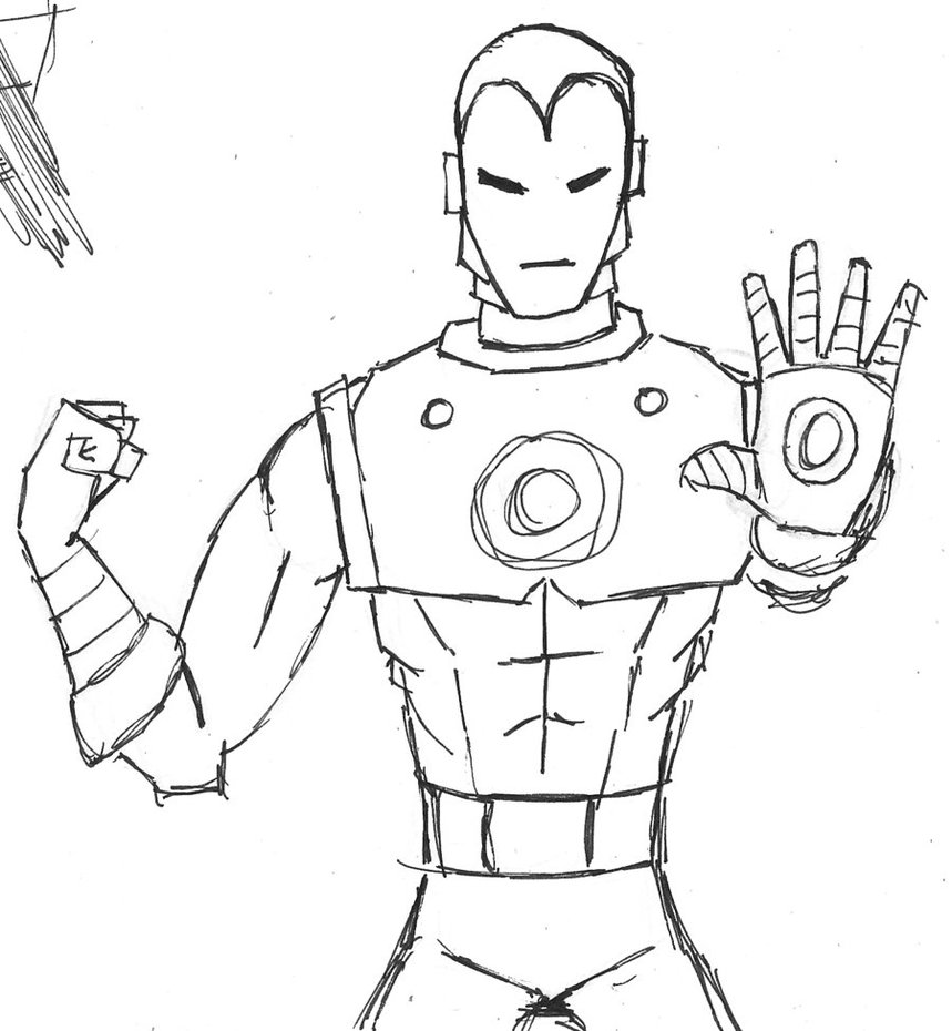 Coloring page: Iron Man (Superheroes) #80589 - Free Printable Coloring Pages