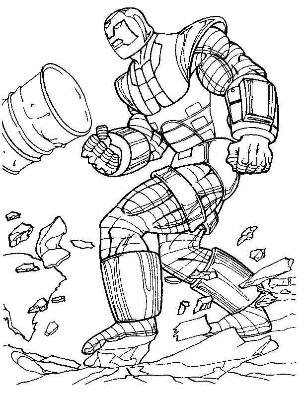 Coloring page: Iron Man (Superheroes) #80597 - Free Printable Coloring Pages